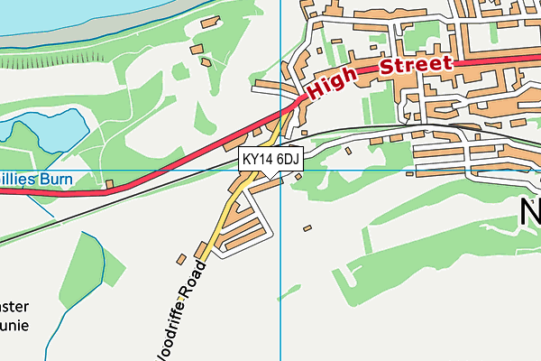 KY14 6DJ map - OS VectorMap District (Ordnance Survey)