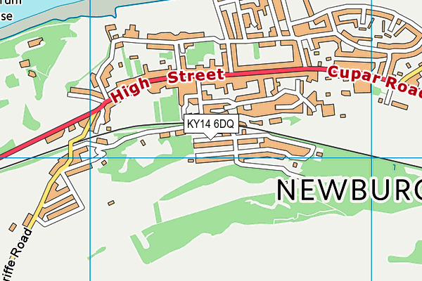 KY14 6DQ map - OS VectorMap District (Ordnance Survey)