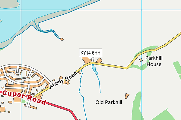 KY14 6HH map - OS VectorMap District (Ordnance Survey)