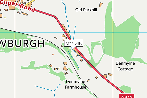 KY14 6HR map - OS VectorMap District (Ordnance Survey)