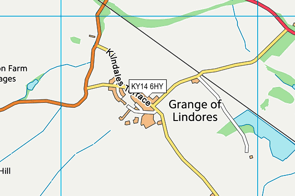 KY14 6HY map - OS VectorMap District (Ordnance Survey)