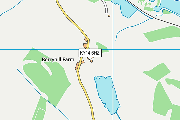 KY14 6HZ map - OS VectorMap District (Ordnance Survey)