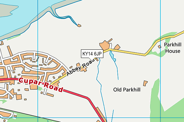 KY14 6JP map - OS VectorMap District (Ordnance Survey)