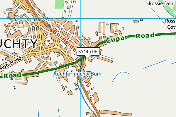 KY14 7DH map - OS VectorMap District (Ordnance Survey)