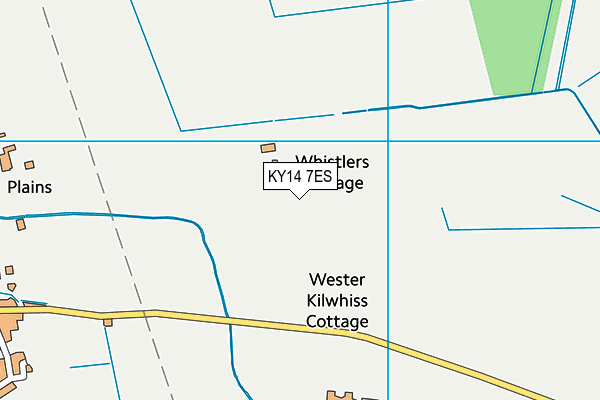 KY14 7ES map - OS VectorMap District (Ordnance Survey)