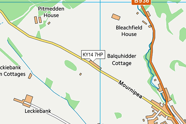 KY14 7HP map - OS VectorMap District (Ordnance Survey)