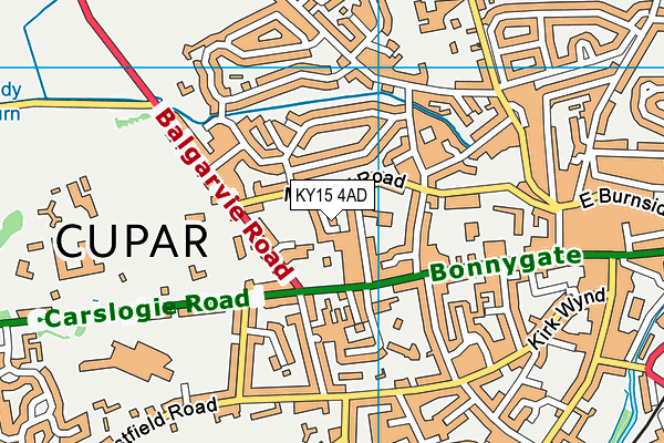 KY15 4AD map - OS VectorMap District (Ordnance Survey)