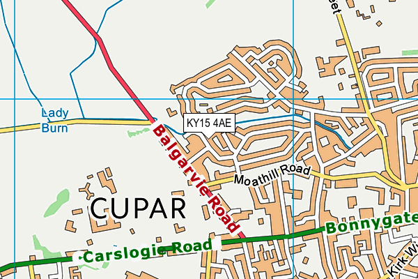 KY15 4AE map - OS VectorMap District (Ordnance Survey)