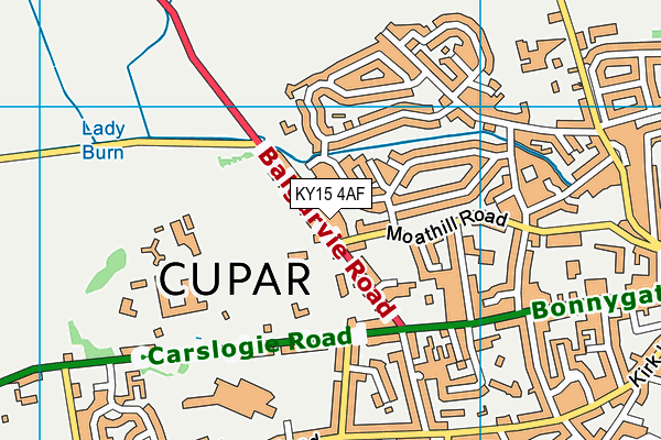 KY15 4AF map - OS VectorMap District (Ordnance Survey)
