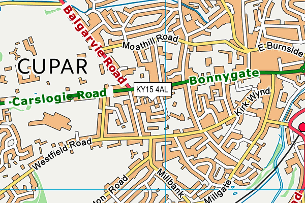 KY15 4AL map - OS VectorMap District (Ordnance Survey)