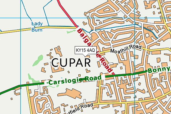 KY15 4AQ map - OS VectorMap District (Ordnance Survey)