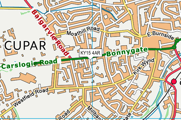 KY15 4AR map - OS VectorMap District (Ordnance Survey)