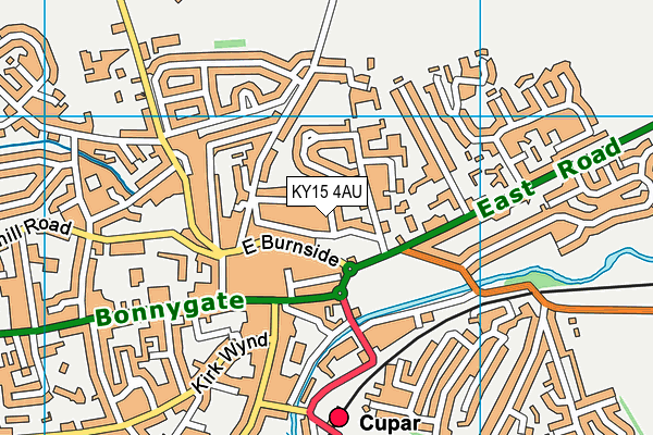KY15 4AU map - OS VectorMap District (Ordnance Survey)