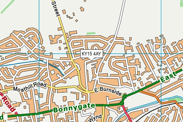 KY15 4AY map - OS VectorMap District (Ordnance Survey)