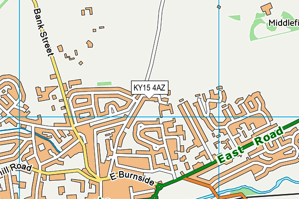 KY15 4AZ map - OS VectorMap District (Ordnance Survey)