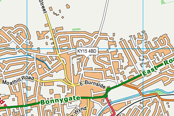 KY15 4BD map - OS VectorMap District (Ordnance Survey)
