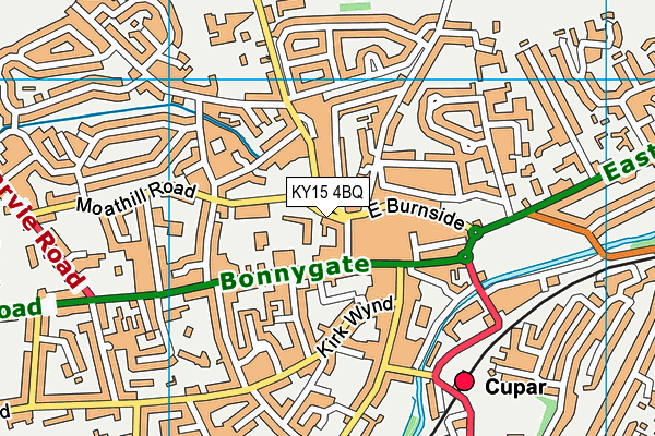 KY15 4BQ map - OS VectorMap District (Ordnance Survey)