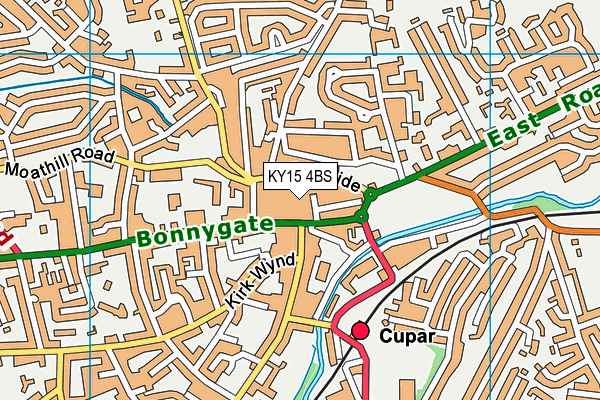 KY15 4BS map - OS VectorMap District (Ordnance Survey)