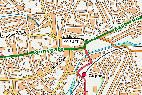 KY15 4BT map - OS VectorMap District (Ordnance Survey)
