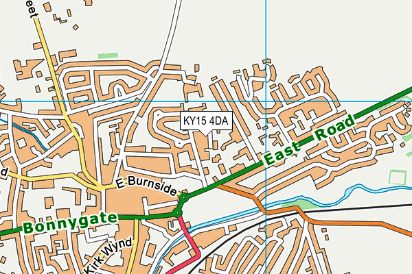 KY15 4DA map - OS VectorMap District (Ordnance Survey)