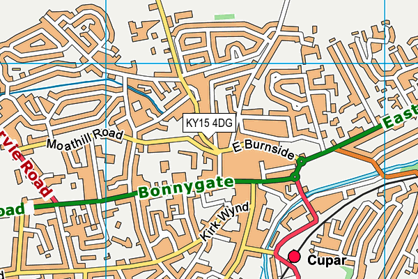 KY15 4DG map - OS VectorMap District (Ordnance Survey)