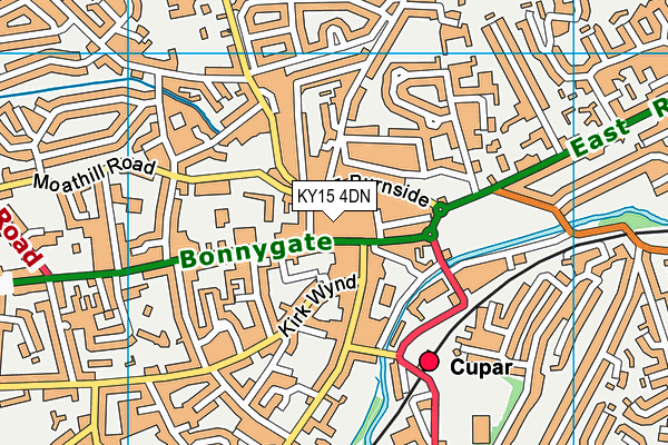 KY15 4DN map - OS VectorMap District (Ordnance Survey)