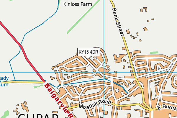 KY15 4DR map - OS VectorMap District (Ordnance Survey)