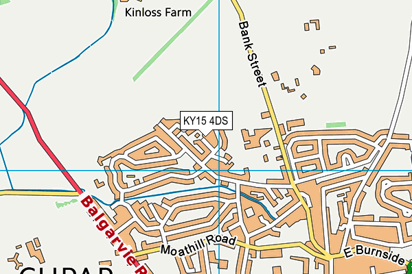 KY15 4DS map - OS VectorMap District (Ordnance Survey)
