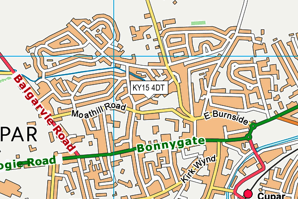 KY15 4DT map - OS VectorMap District (Ordnance Survey)