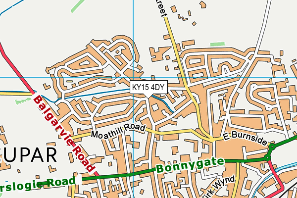 KY15 4DY map - OS VectorMap District (Ordnance Survey)