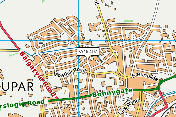 KY15 4DZ map - OS VectorMap District (Ordnance Survey)