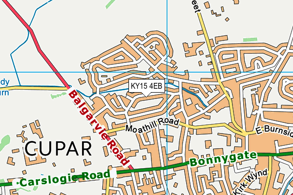 KY15 4EB map - OS VectorMap District (Ordnance Survey)