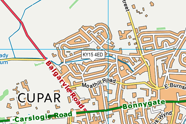 KY15 4ED map - OS VectorMap District (Ordnance Survey)