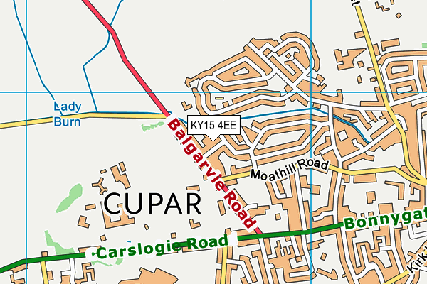 KY15 4EE map - OS VectorMap District (Ordnance Survey)