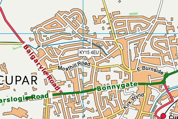 KY15 4EU map - OS VectorMap District (Ordnance Survey)