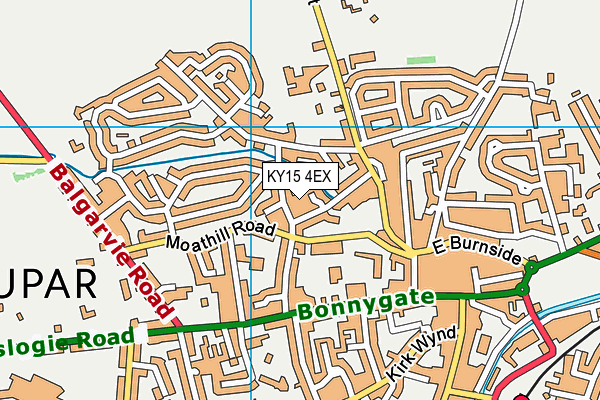 KY15 4EX map - OS VectorMap District (Ordnance Survey)