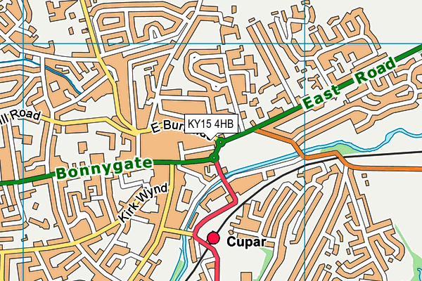 KY15 4HB map - OS VectorMap District (Ordnance Survey)