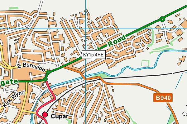 KY15 4HE map - OS VectorMap District (Ordnance Survey)