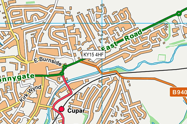 KY15 4HF map - OS VectorMap District (Ordnance Survey)