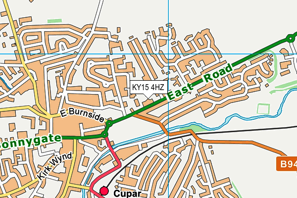 KY15 4HZ map - OS VectorMap District (Ordnance Survey)