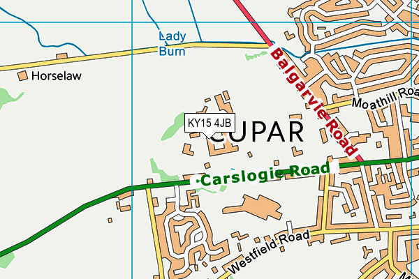 KY15 4JB map - OS VectorMap District (Ordnance Survey)