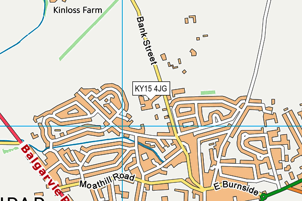 KY15 4JG map - OS VectorMap District (Ordnance Survey)