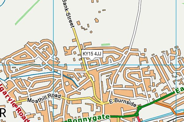 KY15 4JJ map - OS VectorMap District (Ordnance Survey)