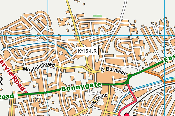 KY15 4JR map - OS VectorMap District (Ordnance Survey)