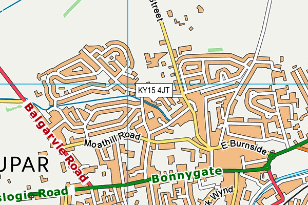 KY15 4JT map - OS VectorMap District (Ordnance Survey)