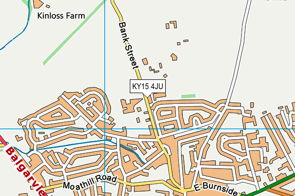 KY15 4JU map - OS VectorMap District (Ordnance Survey)