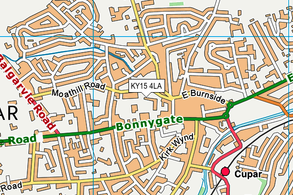 KY15 4LA map - OS VectorMap District (Ordnance Survey)