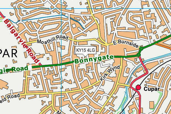 KY15 4LG map - OS VectorMap District (Ordnance Survey)