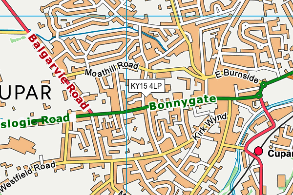 KY15 4LP map - OS VectorMap District (Ordnance Survey)