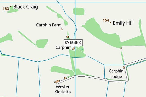 KY15 4NX map - OS VectorMap District (Ordnance Survey)